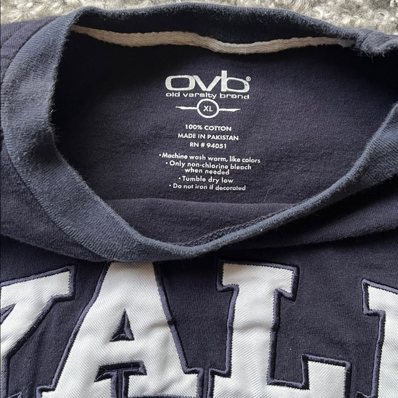 Old Varsity Brand Yale Navy T-Shirt - XL - Picture 2 of 4